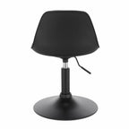 WOLTU Höhenverstellbarer &amp; drehbarer Barhocker aus Kunstleder – Moderner Arbeits-, Make-up- &amp; Küchenstuhl mit Rückenlehne 