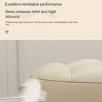 Exquisiter Sattelleder-Hocker mit Rückenlehne & Rollen – Drehbarer Schuhwechsel- & Wohnhocker aus Echtleder im modernen Design