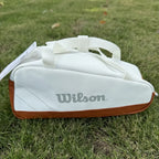Wilson Mini Tennis Tasche aus PU-Leder – Kleine Handtasche für Bälle & Zubehör, Roland Garros Edition