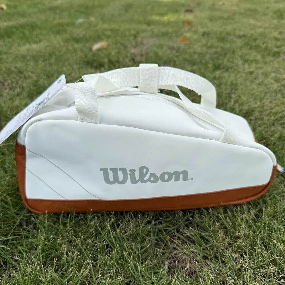 Wilson Mini Tennis Tasche aus PU-Leder – Kleine Handtasche für Bälle & Zubehör, Roland Garros Edition