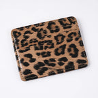 Leopard Cartes en cuir PU – Modischer ID- &amp; Creditkartenhalter im Animal-Design | Mini portefeuille élégant pour femmes