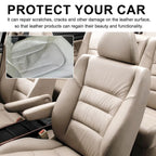 Premium Lederpflege Creme mit Bienenwachs – Reinigungs-, Pflege- &amp; Schutzwachs für Möbel, Autositze, Schuhe &amp; Taschen 