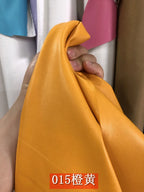 Dünnes weiches Kunstleder Meterware – Tissu en cuir PU élastique avec revêtement pour vêtements, sacs et projets de bricolage 