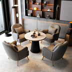 Luxuriöser Designer-Armchair im nordischen Stil – Stabiler Lounge- & Lesesessel mit Rückenstütze für Wohnzimmer & Hotel