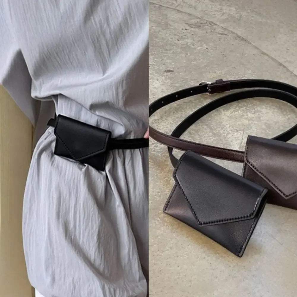 Damen Leder Gürteltasche – Crossbody, Fanny Pack & Mini Handtasche für Abend und Alltag, Abnehmbar