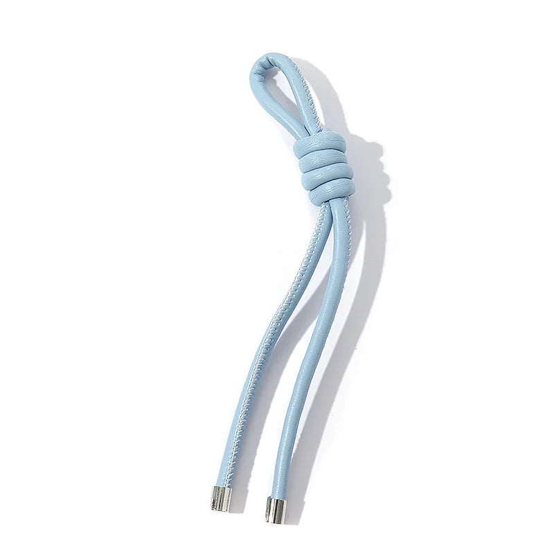 Modischer PU-Leder Seil-Schlüsselanhänger – Vielseitige Hängedekoration für Schlüssel, Handy &amp; Tasche mit O-Ring in Goldoptik