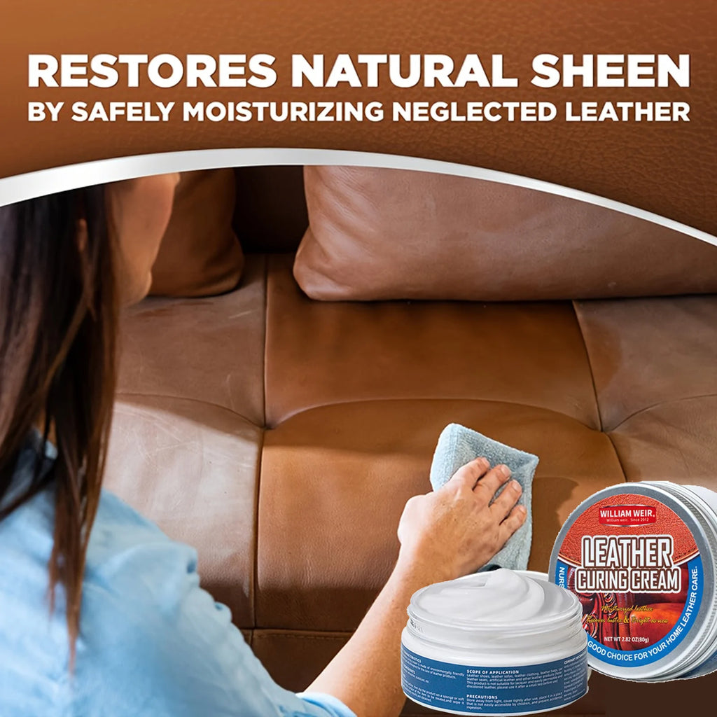 Premium Lederpflege Set 80 g – Reparatur- & Pflegewachs für Auto Innenraum, Schuhe, Taschen & Möbel