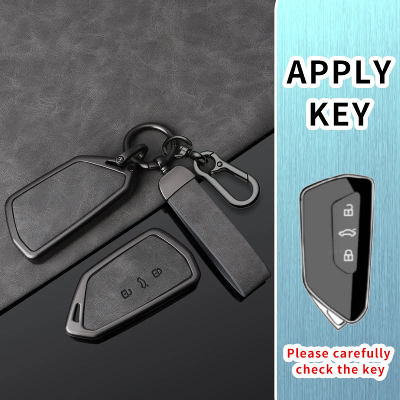 Caja de metal y cuero premium para automóviles para VW Golf 8 (MK8), ID.3, ID.4 – Passend para Cupra, Skoda Octavia A8 y Seat Leon MK4 (2020-2021)