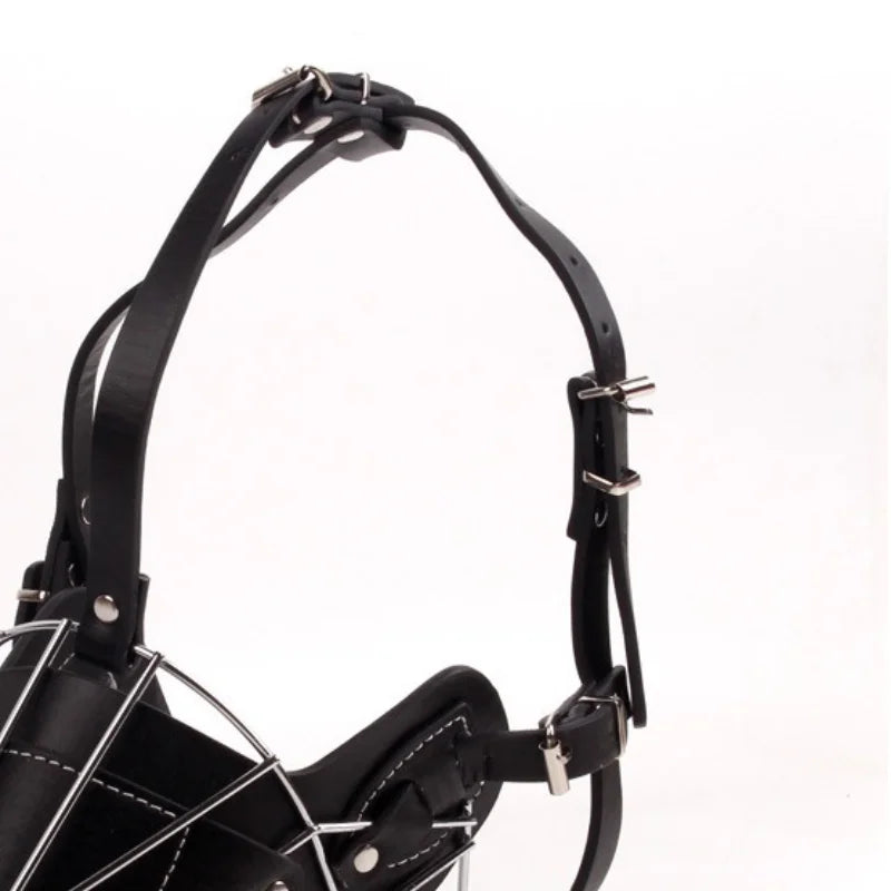 Atmungsaktiver Hunde Maulkorb – Verstellbarer Anti-Beiß Mundschutz mit sicherem Verschluss für Hunde