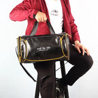 Hochwertige PU-Leder Reisetasche mit großem Fassungsvermögen – Sport- & Travel Duffle Bag mit Schuhfach, modische Herren Handtasche XA689ZC