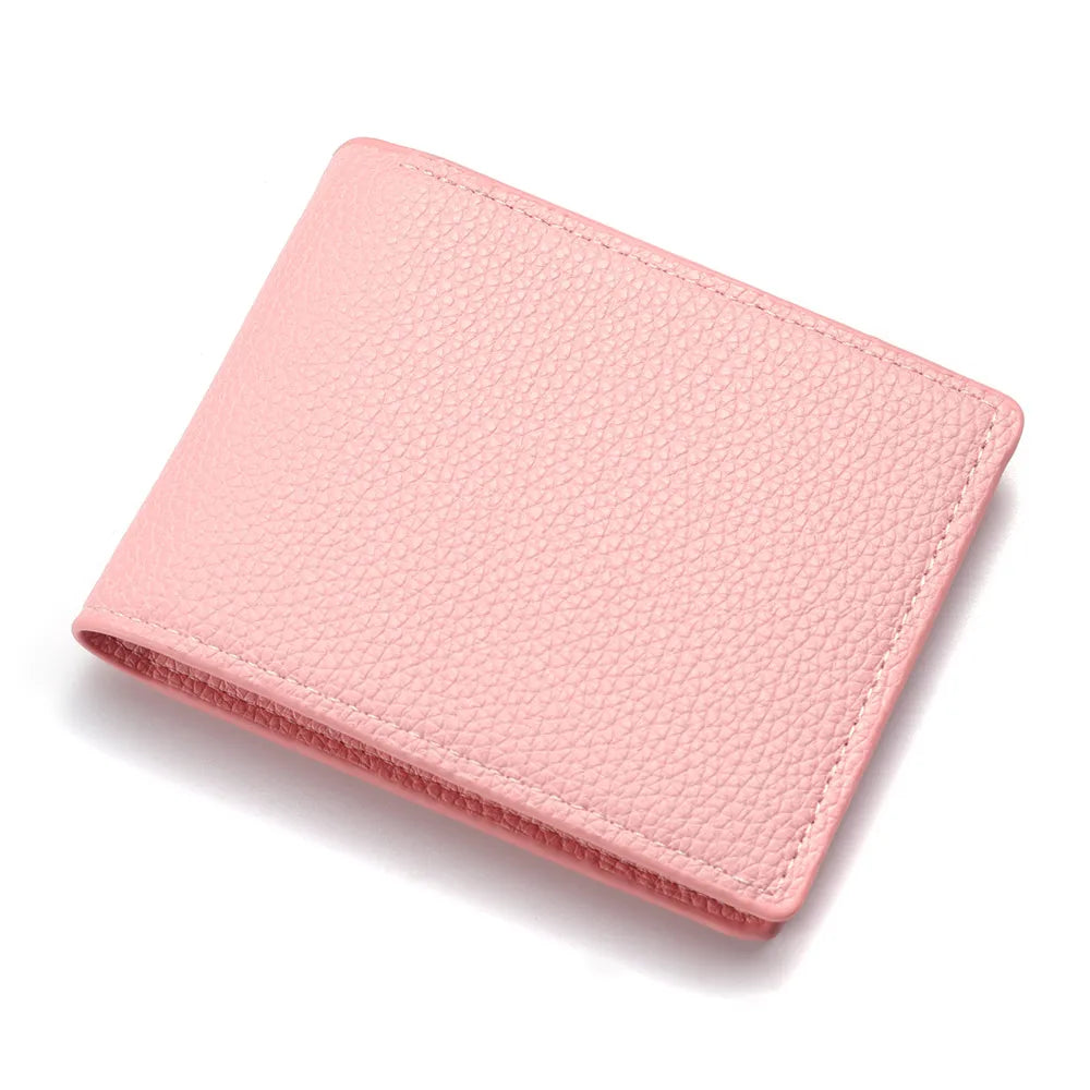 2025 Herren Kurz-Geldbörse – PU Leder Zipper Wallet mit Kartenfächern, Münzfach & Dollar Clip