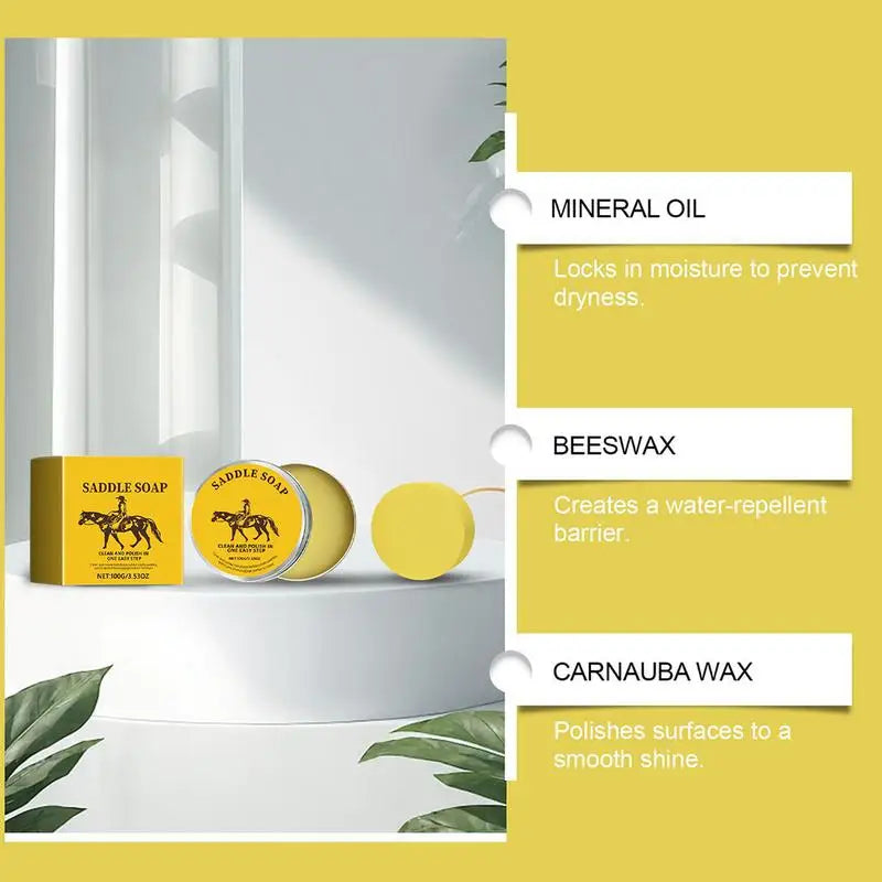 Leder Schuhreiniger &amp; Pflegecreme 100 g – Kratzer Reparatur, Imprägnierwachs &amp; Schutzpflege für Schuhe, Taschen &amp; Möbel 