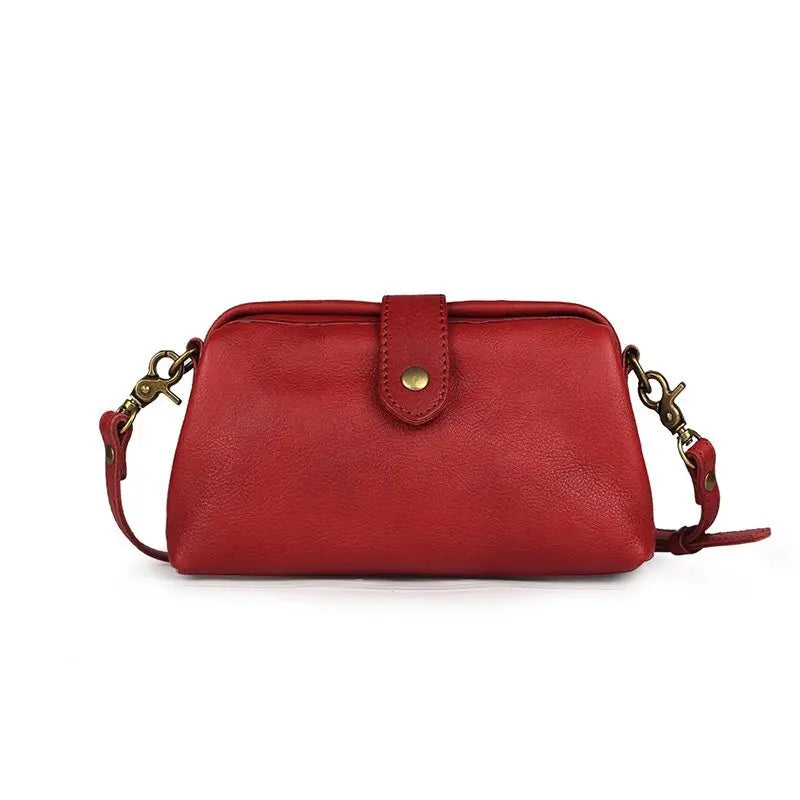 Mini bolso bandolera vintage para mujer - Bolso pequeño para viajes y maquillaje, bolso de almacenamiento versátil y portátil con apariencia de cuero