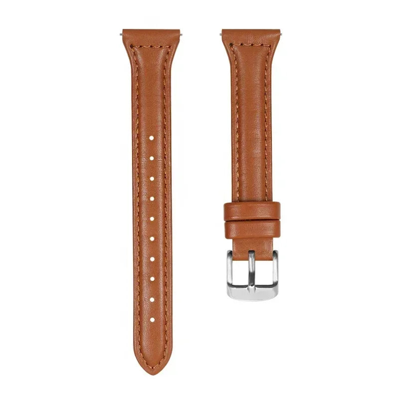 Brazalete de cuero delgado para Samsung Galaxy Watch y Huawei Watch – Brazalete elegante para reloj inteligente de 20 mm y 22 mm para deportes y etiquetas 