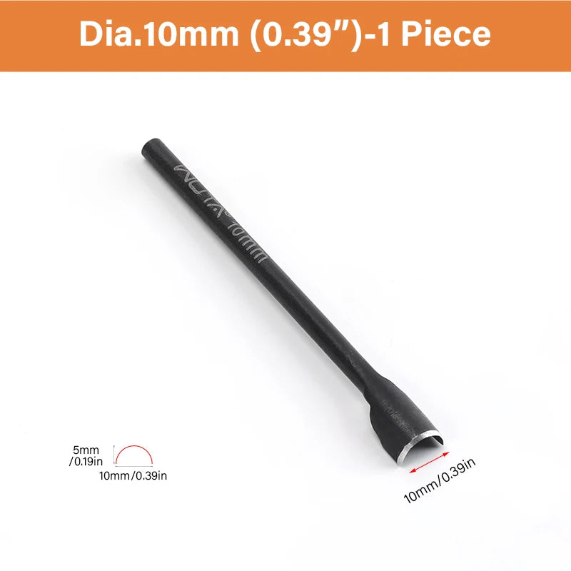 WUTA Basic Series Lederstanzen Set 5–11 tlg. – Halbmond- & Eckenstanzer aus Carbonstahl für Gürtel, Taschen & Riemenenden