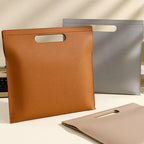 A4 PU-Leder Dokumententasche mit Magnetverschluss – Robusto organizador empresarial Mappe &amp; Tablet Tasche für Büro &amp; Alltag 