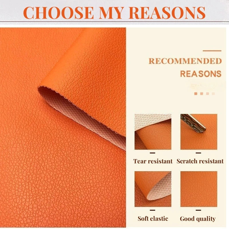 Antihaft Kunstleder Stoff 1,6 m Breite – Synthetisches Leder für Sofa, Taschen, Kleidung & DIY Lederarbeiten