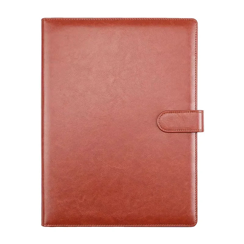 A4 Leder Klemmbrett-Mappe – Multifunktionale Konferenz- &amp; Business Dokumentenmappe für Verträge und Meetings 