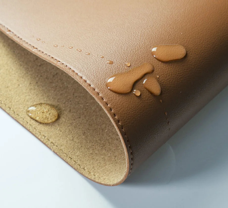 MIIIW Oversize Leder-Kork Mauspad – Doppelseitige, Wasserdichte XXL Desk Mat 900×400 mm, Weiche & Langlebige Schreibtischunterlage