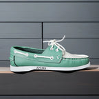 Klassische Herren Bootsschuhe aus echtem Leder – Handgefertigte Mokassins &amp; Casual Loafer mit rutschfester Gummisohle 