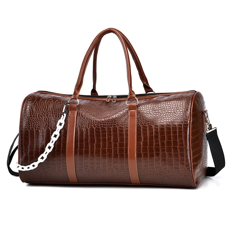 Furukroa Fitness & Reise Handtasche – Große PU-Leder Tote Bag für Gym, Yoga, Business & Freizeit