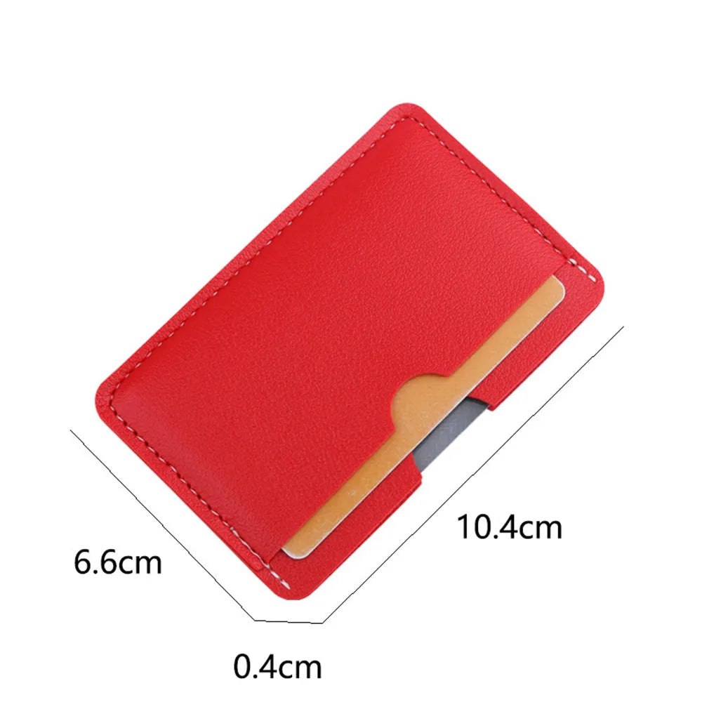 Mini Kartenetui aus PU-Leder – Slim ID- & Kreditkartenhalter mit Münzfach, 3 Kartenfächer, Unisex Card Case in 6 Farben