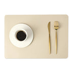 Nordic Leder Tischset beidseitig – Hitzebeständige &amp; wasserdichte Platzmatte im modernen Design (43 × 30 cm)