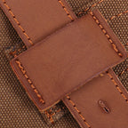 Sac messager en toile et cuir pour hommes – Sac à dos de voyage et d'ordinateur portable