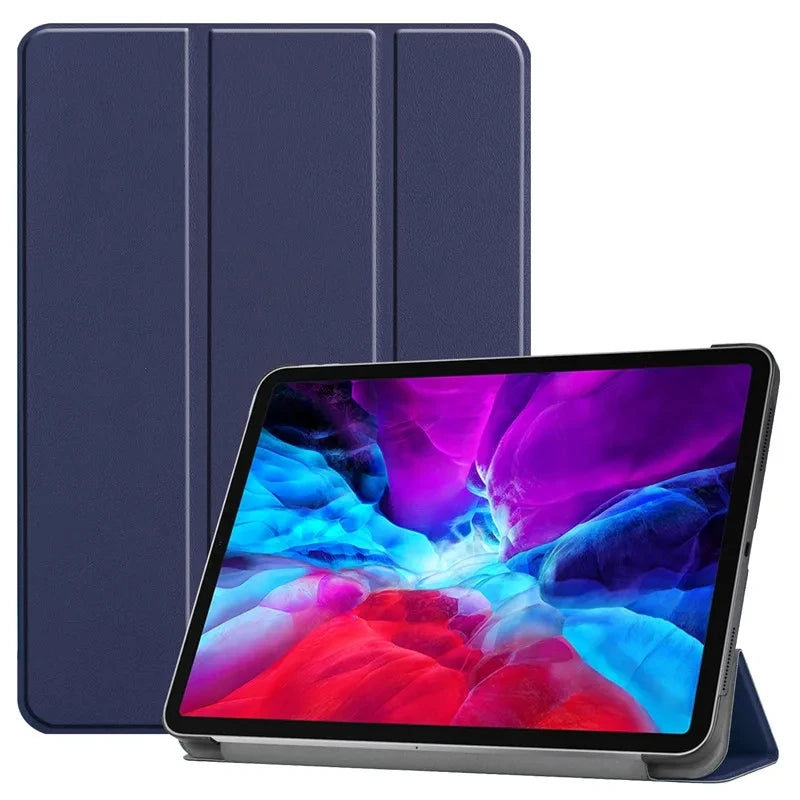 PU-Leder Smart Cover für iPad Pro 12.9 Zoll (4., 5. & 6. Generation) – Faltbares Flip Case mit Hard Stand für iPad Pro 12.9 (2020 / 2021 / 2022)