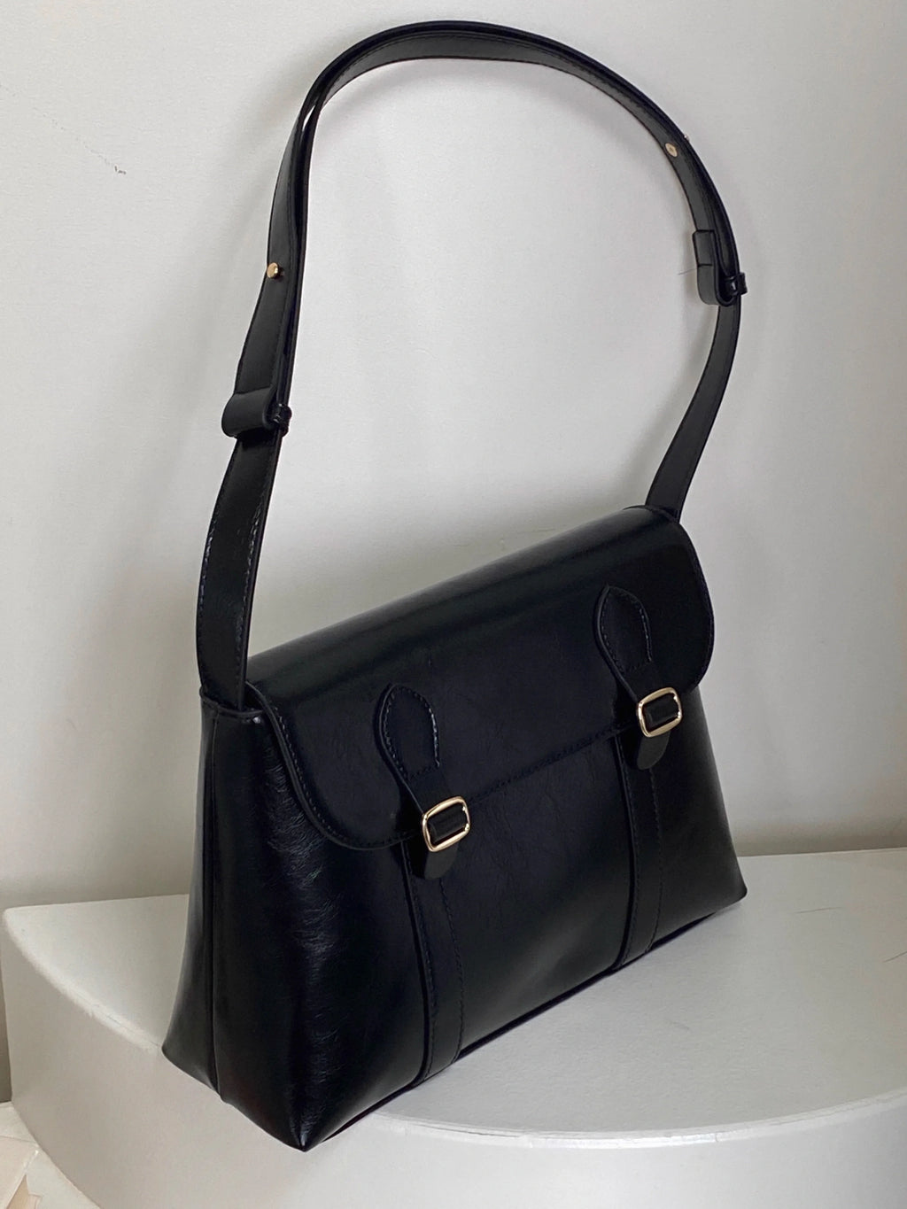 IMYOK Vintage Damen Schultertasche – Große PU-Leder Tote Bag, Messenger Bag für College, Arbeit & Alltag