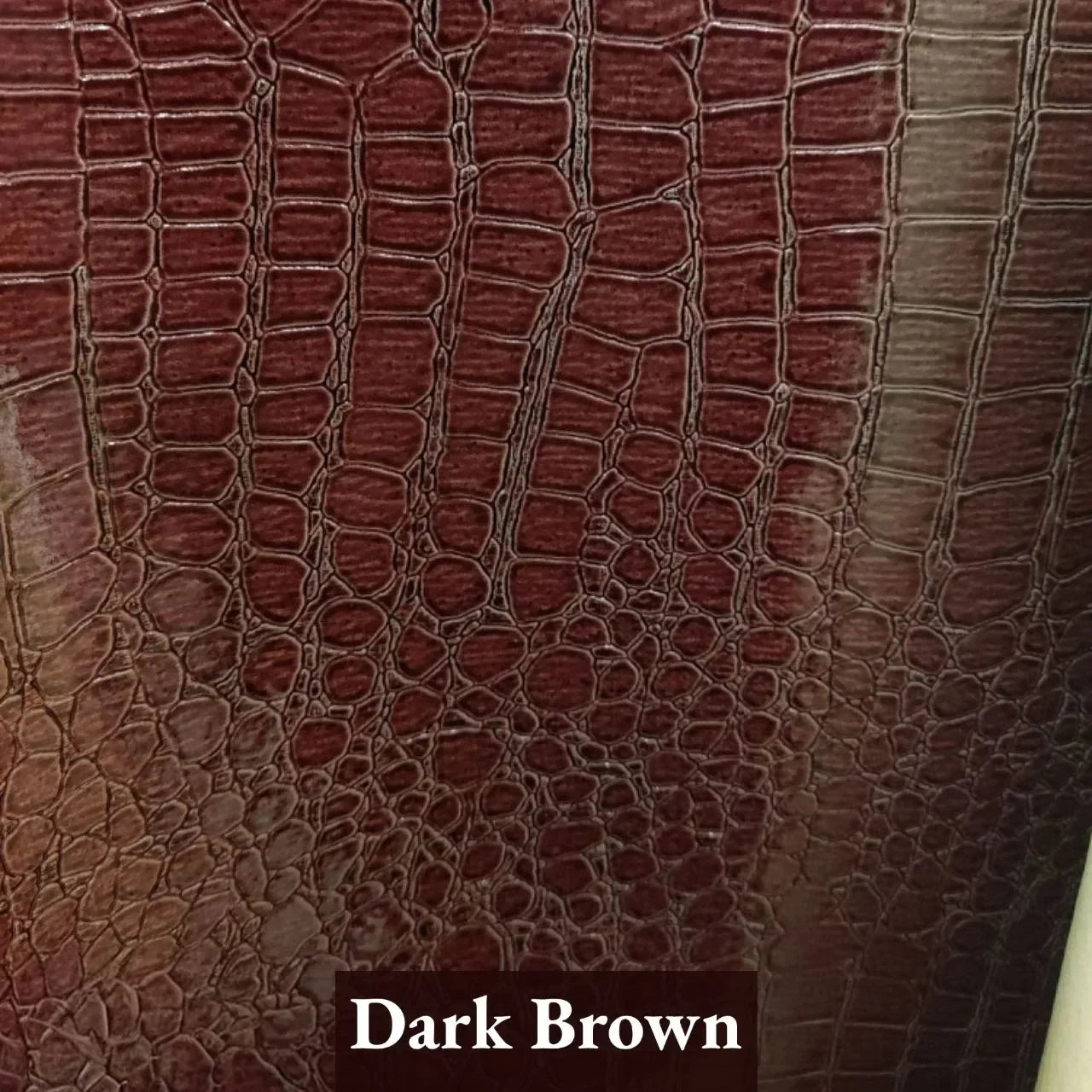 PU Kunstleder mit Krokodil-Prägung – Eleganter Lederstoff für DIY, Taschen, Möbel & Dekoration