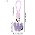 A–Z Leder Initialen Schlüsselanhänger – Geflochtenes Armband-Keyring mit Buchstaben Anhänger für Auto, Tasche & Accessoires