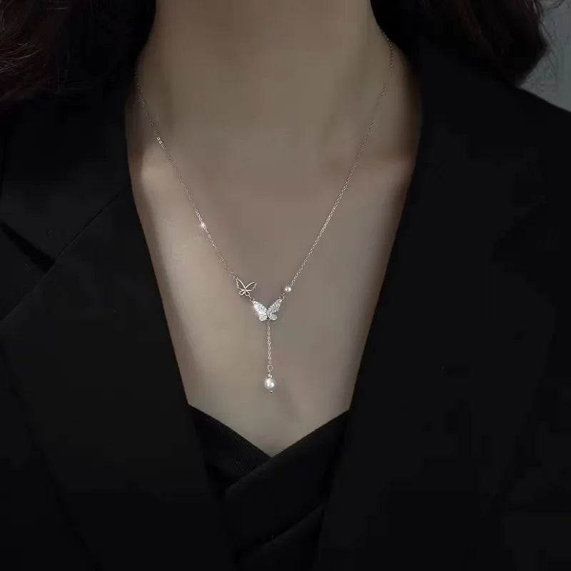 Vintage schwarze Lederkette mit geflochtenem Band & geometrischem Anhänger – Schlichte Halskette für Damen & Girls