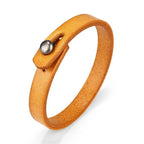 Vintage Echtleder Wickelarmband – Handgeflochtenes Leder Cuff Armband für Damen & Herren, verstellbares Partnerarmband im Punk-Stil