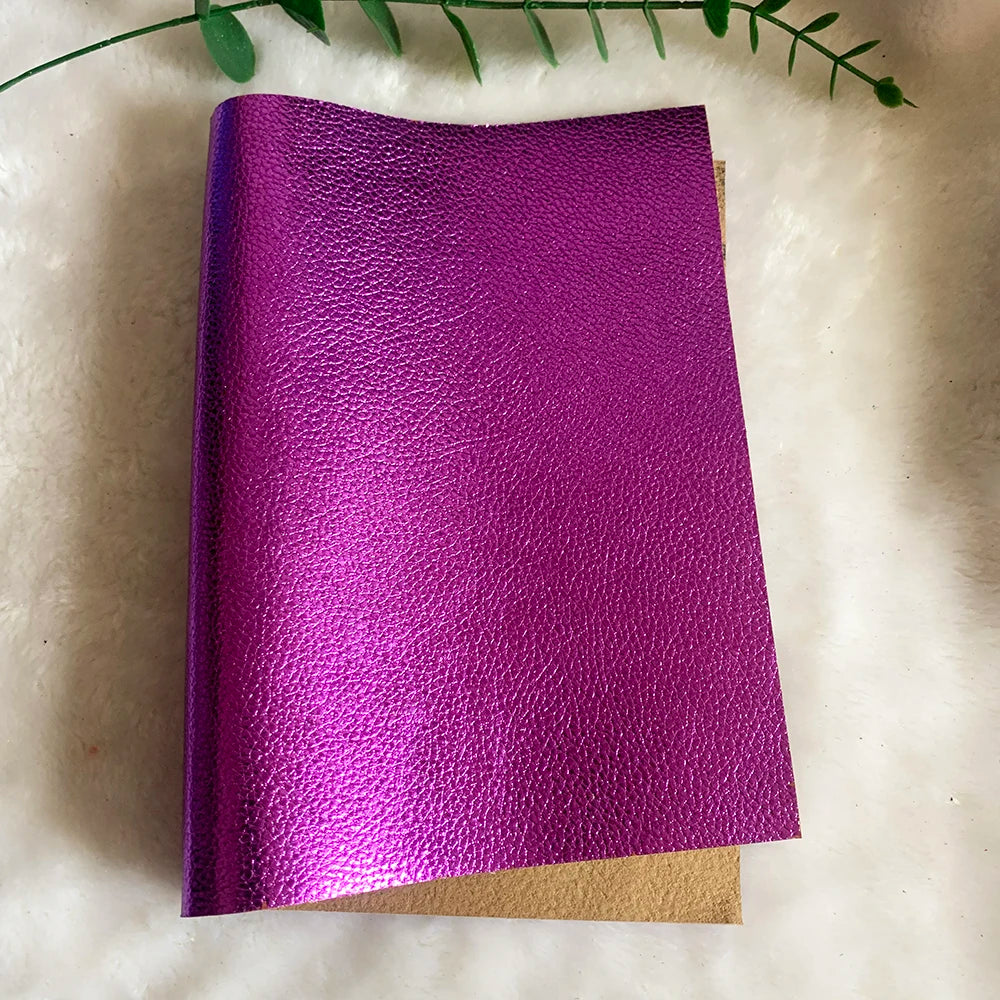 Metallisch glänzendes Echtleder Rindsleder – Gold & Silber Top Layer Leder 20 × 30 cm für DIY Taschen & Accessoires