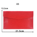 A4 / A6 Leder Dokumentenmappe aus PU-Leder – Eleganter File Folder & Organizer für Schule, Büro & Verträge