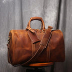 Newsbirds Crazy Horse Leder Reisetasche – Vintage Carry-On Duffle Bag aus echtem Rindsleder für Damen &amp; Herren 