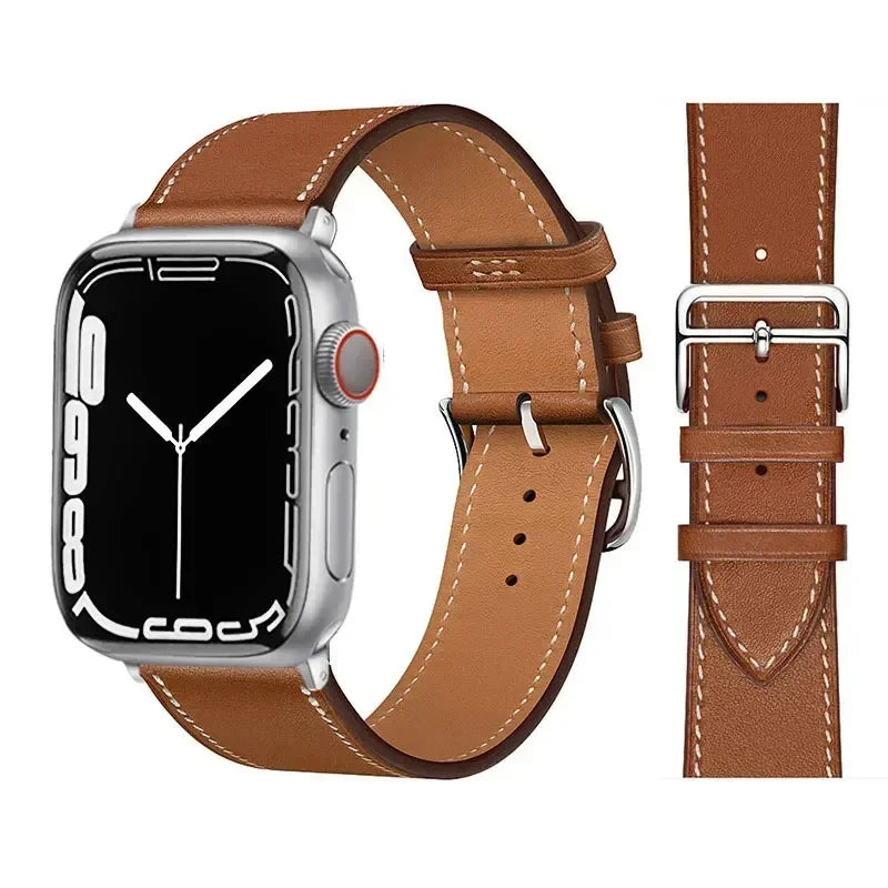 Lederarmband für Apple Watch – Hochwertiges iWatch Armband 38–49 mm für Series 3–10, SE & Ultra | Sportlich & Elegant