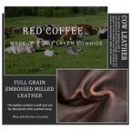 CONTACT’S Herren Leder Sling Briefcase – Vintage Business Schultertasche für Laptop bis 16"