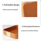 Moderne Leder Ablageschale für Schreibtisch & Flur – Minimalistische Aufbewahrung für Schlüssel, Schmuck, Uhr & Handy