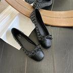 Ballerines pour femmes pour l'herbe et les fruits – Classiques en cuir plat avec des pointes, même des chaussures à enfiler dans un style décontracté