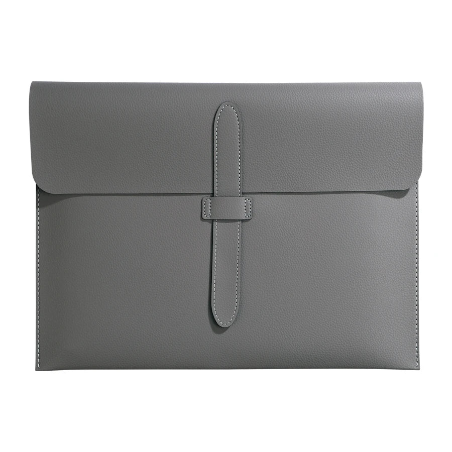 A4 Leder Dokumententasche aus dickem Echtleder – Hochwertige A4 Mappe für Business, Schule & Büro