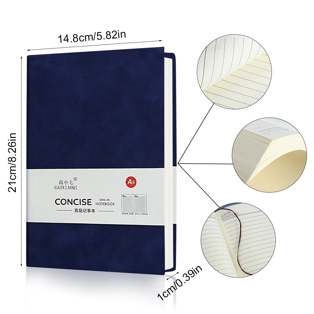 A5 Retro Leder-Notizbuch für Business & Alltag – Elegante Hülle, robuste Verarbeitung, professionelle Wirkung