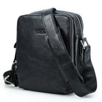 CONTACT’S Herren Leder Messenger Bag – Vintage Crossbody Tasche für iPad Mini & Schultertasche aus echtem Leder