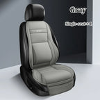 Ergonomisches PU-Leder Auto-Sitzkissen mit Rücken- & Beinunterstützung – Belüftetes Komfort-Sitzpolster mit Staufächern, universell passend