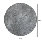 Runder Leder Untersetzer – Rutschfest, hitzeisolierend &amp; wasserdicht im Light-Luxury Design for Büro &amp; Couchtisch 