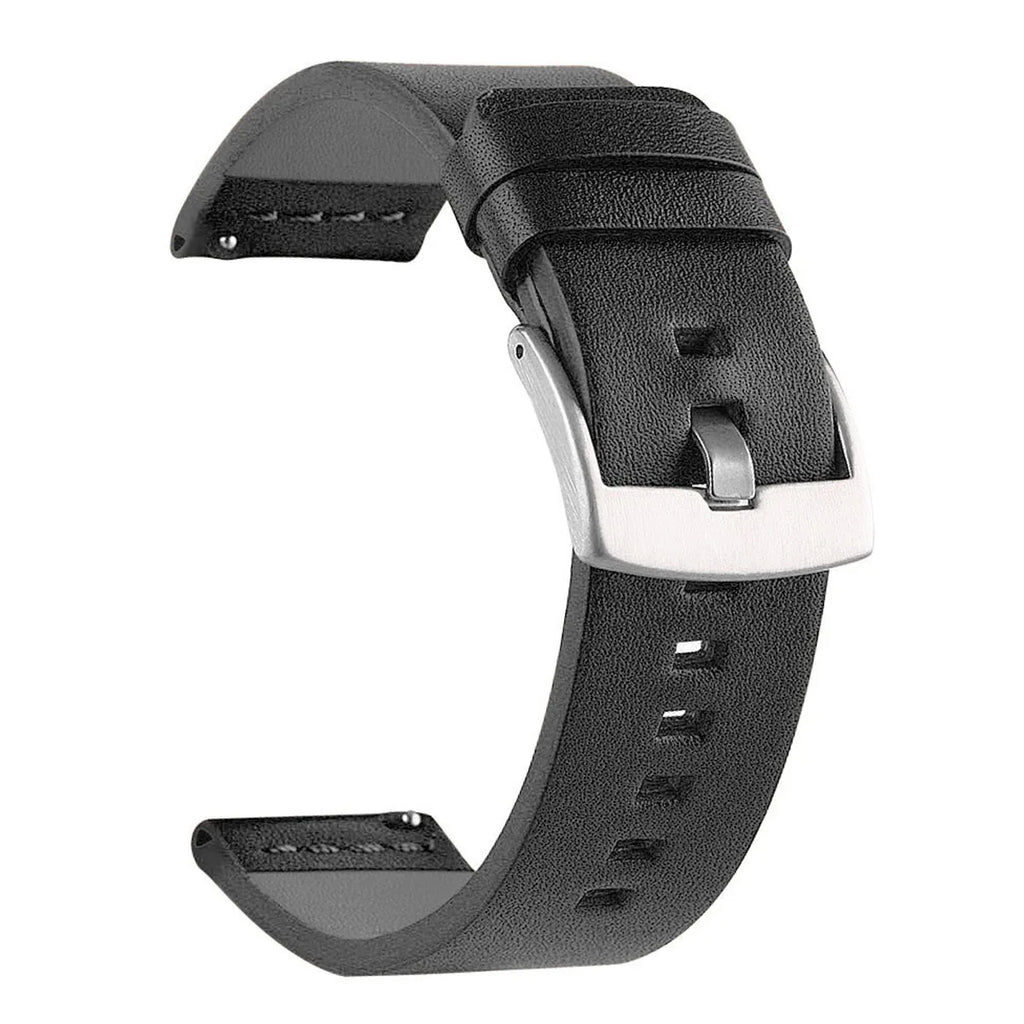 SAMCO Sport Vintage Leder-Uhrenarmband mit Edelstahlschließe - Correa de reloj clásica 18 / 20 / 22 / 24 mm para brazaletes