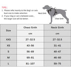 OODUDUOO No-Pull Hundegeschirr mit Reflexstreifen – Gepolstertes, ausbruchsicheres Hundegeschirr mit Leine für mittelgroße Hunde
