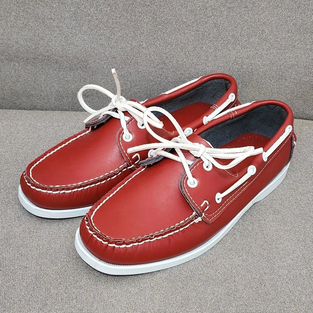 Herren Echtleder Loafer & Mokassins – Handgefertigte Driving Shoes aus Rindsleder, Klassische Bootsschuhe für Freizeit & Alltag