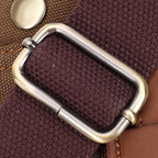 Sac messager en toile et cuir pour hommes – Sac à dos de voyage et d'ordinateur portable